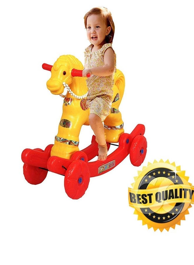 CR18 COLLECTION 2 in 1 Baby Horse Rider | Rocker for Kids 1-3 Years Birthday Gift for Kids/Boys/Girls (Multicolour) - Image 4